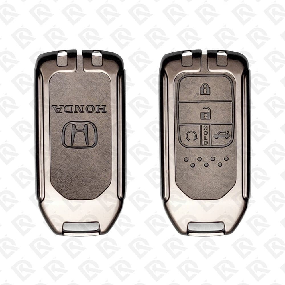 HONDA ZINC ALLOY LEATHER TPU CAR KEY CASE PROTECT ACCESSORIES 4BUTTONS