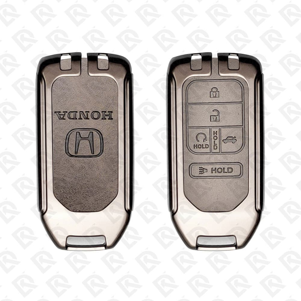 HONDA ZINC ALLOY LEATHER TPU CAR KEY CASE PROTECT ACCESSORIES 5BUTTONS