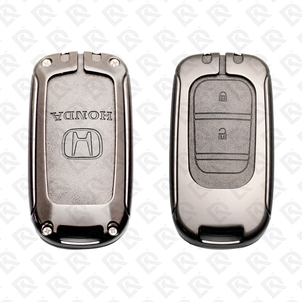 HONDA 2022 ZINC ALLOY LEATHER TPU CAR KEY CASE PROTECT ACCESSORIES 2BUTTONS